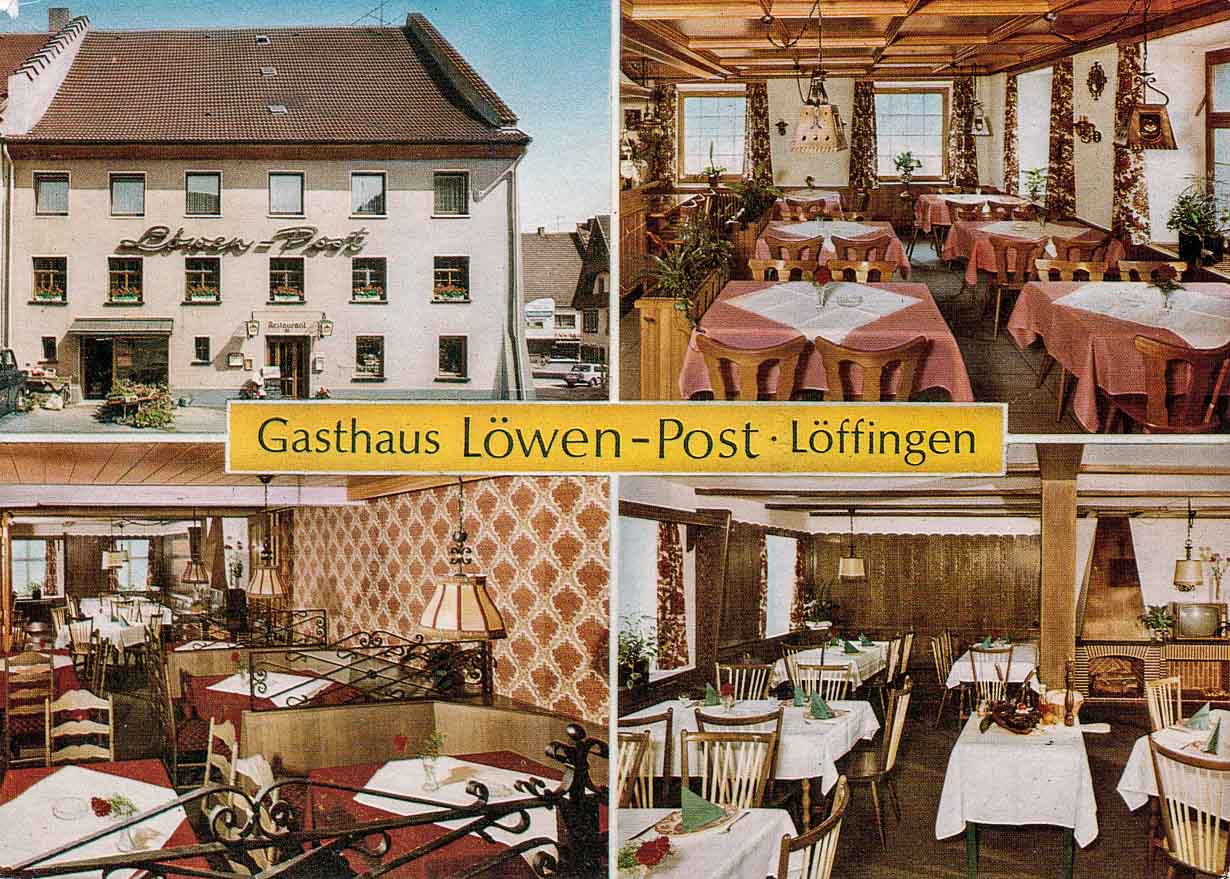 Mehrbildkarte vom Gasthaus »Löwen«, ca. 1980
