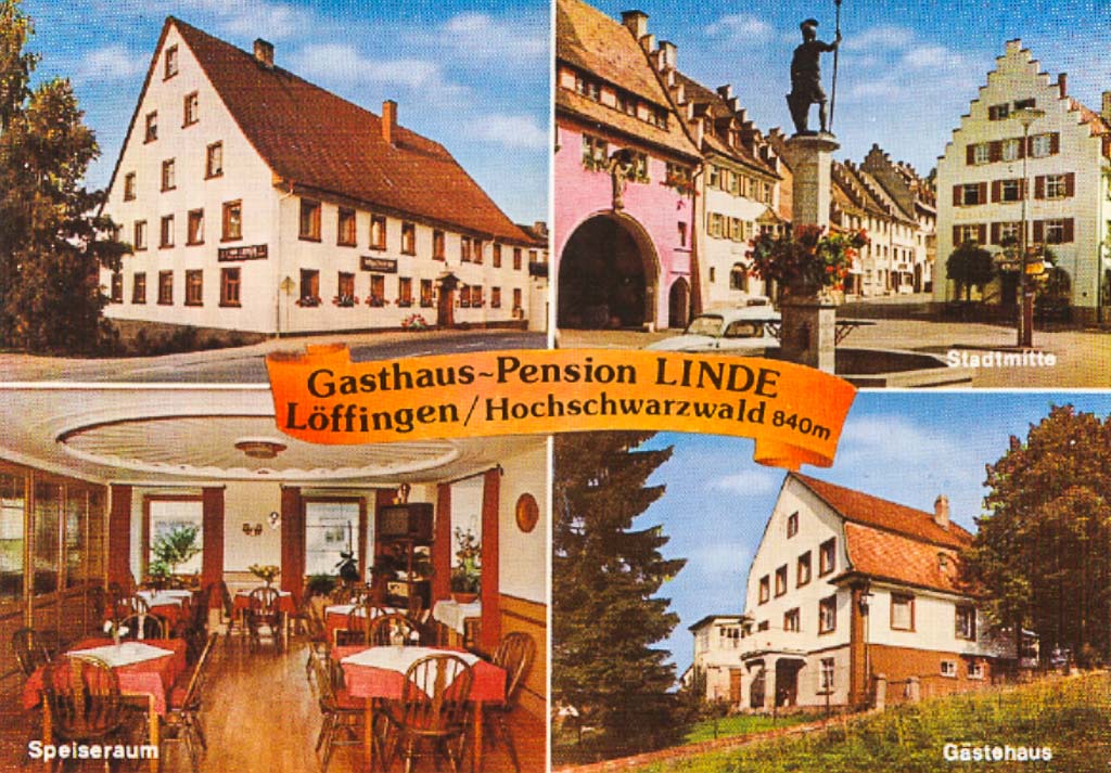 Mehrbildkarte vom Gasthaus »Linde«, ca. 1972-1975