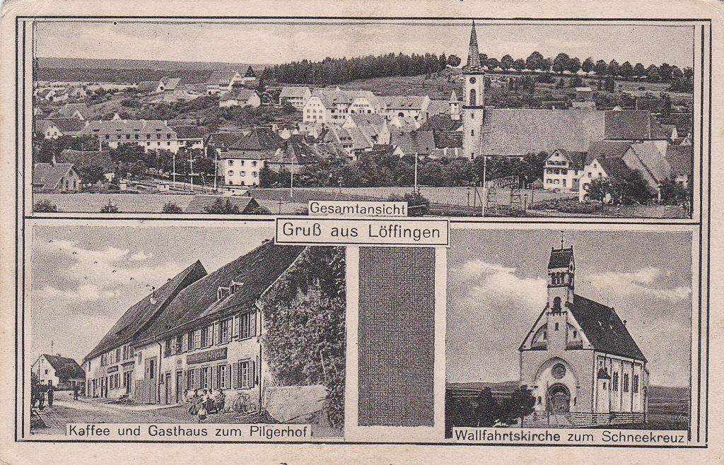 Mehrbildkarte mit Gasthaus »Pilgerhof«, ca. 1925
