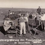 Sportplatzerweiterung, Januar 1932