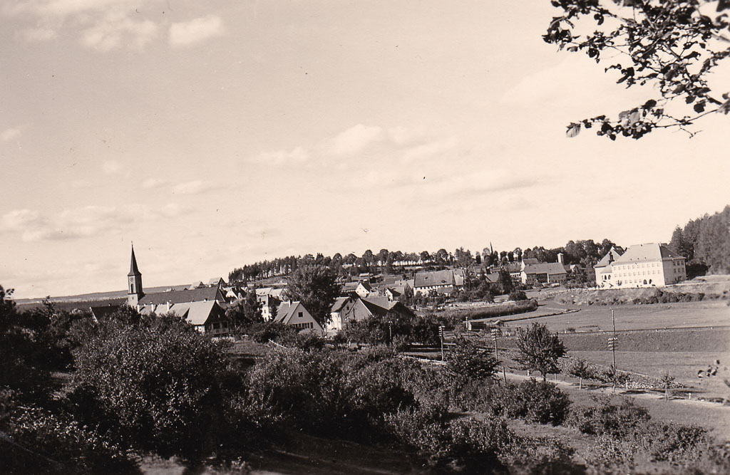 Blick von Seppenhofen nach Löffingen, ca. 1950-1960