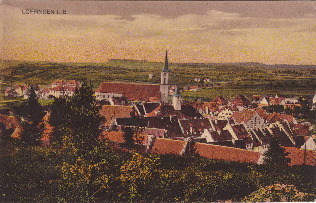 Blick vom Alenberg auf das Städtchen, ca. 1932