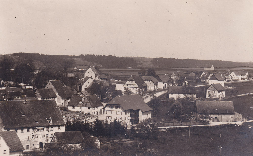 Blick vom Kirchturm in Richtung »Schlempental«, ca. 1925-1929