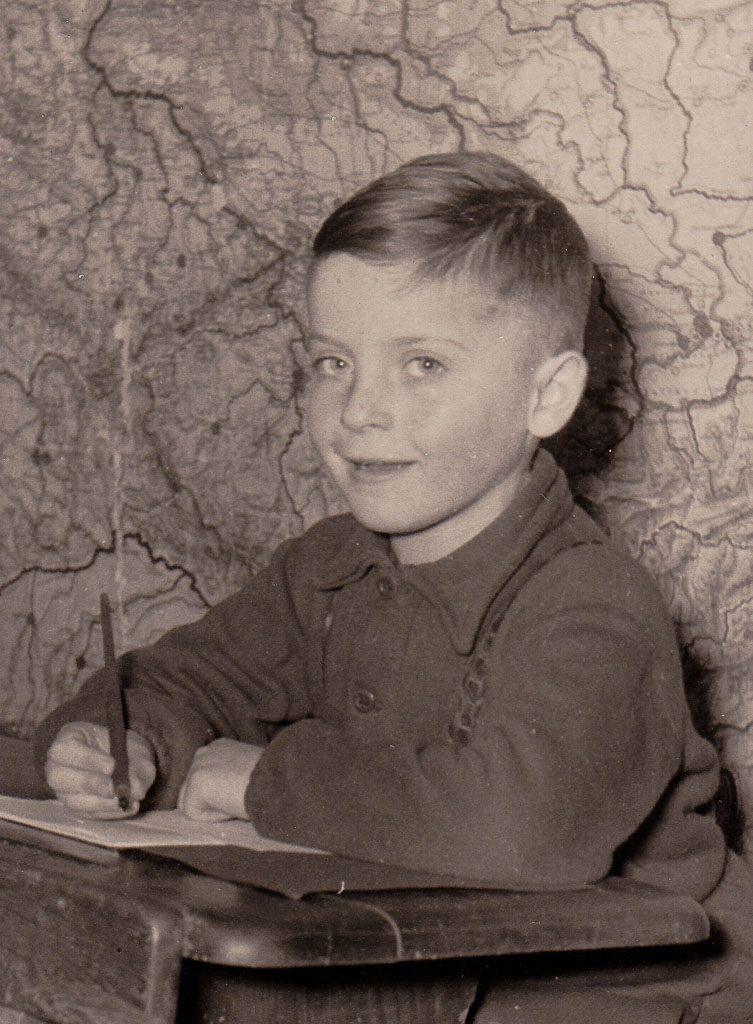 Hans-Jürgen Schweizer als Schüler, 1949