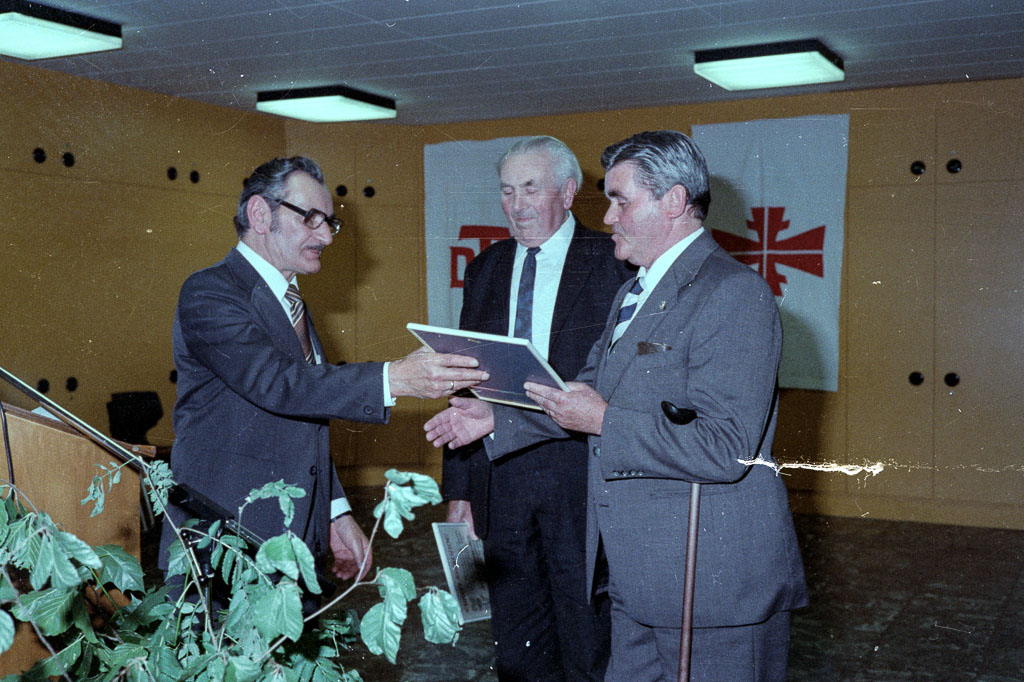 Mitgliederehrung beim Turnerbund, 1980