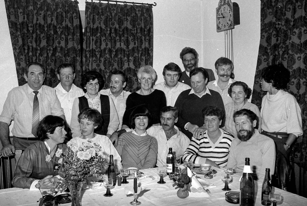 Klassentreffen des Jahrgangs 1938/39 im Gasthaus »Linde«, 1984