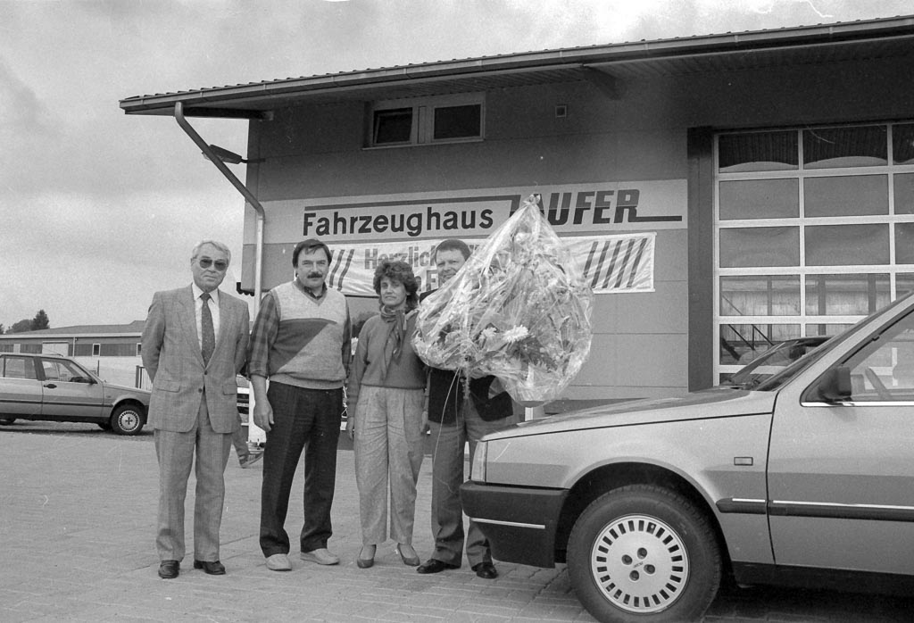 Tag der offenen Tür beim Fahrzeughaus Laufer in der Sägestraße, Juni 1986