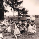 Klassenausflug mit Lehrerin Klose, Juli 1962