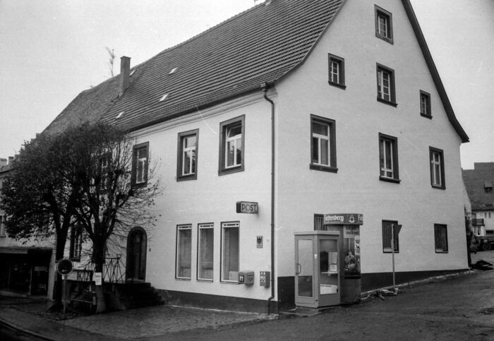 Postamt am oberen Rathausplatz, 1974 - Löffingen damals