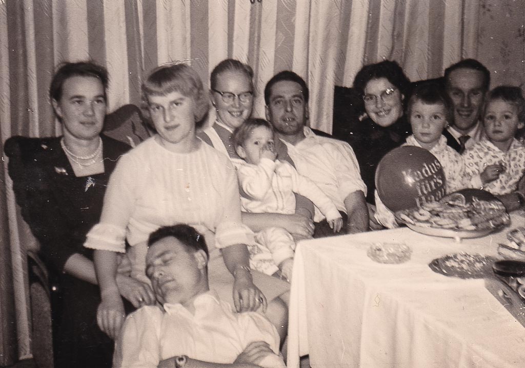 Silvesterfeier bei Familie Zepf, Dezember 1961