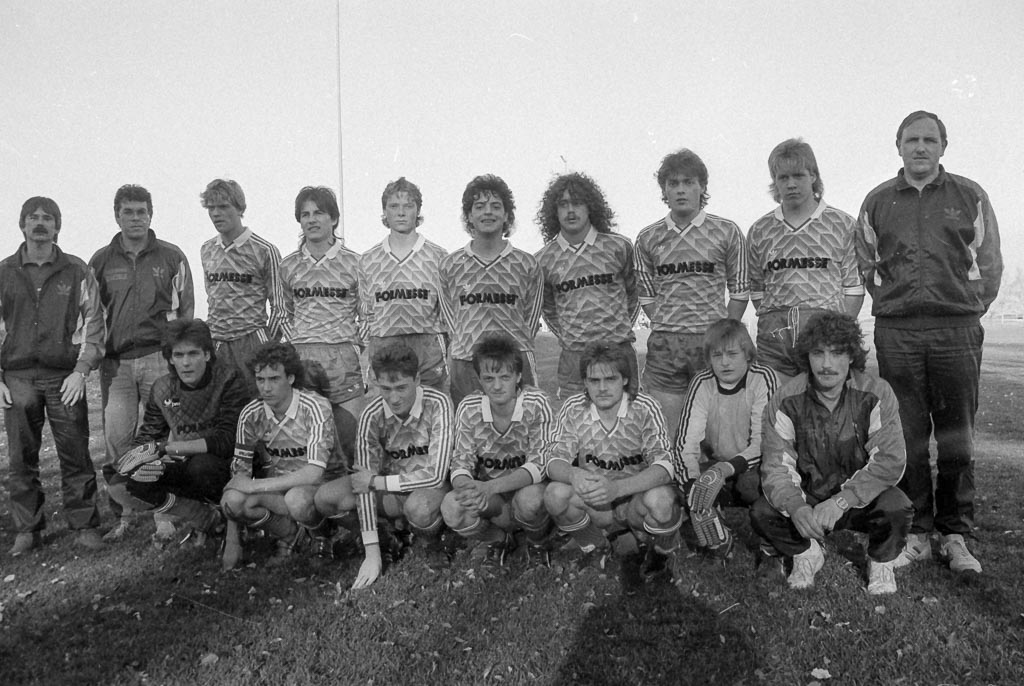 A-Jugend des Fußballclub, März 1990