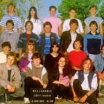 Klasse 9b der Realschule mit Lehrer Jarvers, 3. Juni 1985
