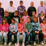 Klasse 7b der Realschule mit Lehrerin Leber, 1993