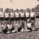 Turnerinnen des Turnerbundes beim Gauturnfest in Bräunlingen, Juli 1949