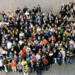 Schulfoto aller Schüler*innen der Realschule, 2000